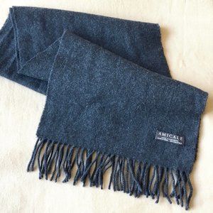 Amicale Super Soft Lightweight Solid Grey Cashmere Scarf